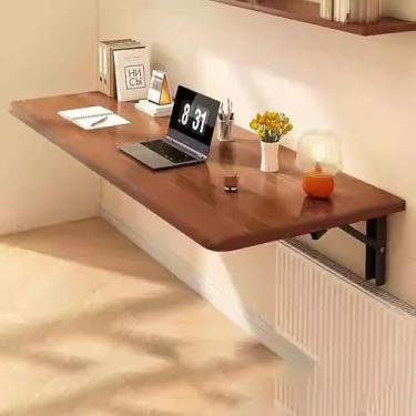 Imagem de Mesa dobrável montada na parede, mesa de cozinha, mesa de parede dobrável, lavanderia, mesa de parede, flutuante, economia de espaço para sala de jantar, estudo, cozinha, escritórios, quartos