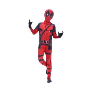 Imagem de Fantasia De Cosplay Do Deadpool Para Adultos E Crianças, Macacão, Másc