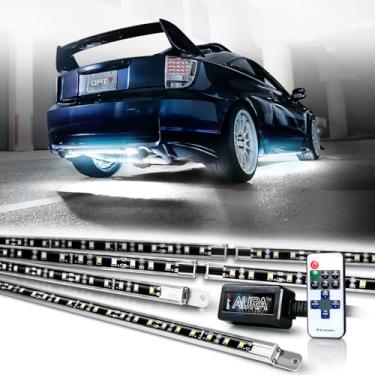 Imagem de OPT7 Aura Luzes brancas de alumínio com controle remoto, barra de luz LED super brilhante de 12 V, kit de iluminação externa à prova d'água, universal para carro, caminhão, trailer, trailer, van