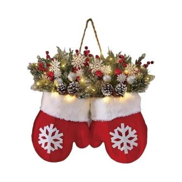 Imagem de Guirlanda De Luvas De Natal Iluminadas: Lindo Pingente Suspenso Para P