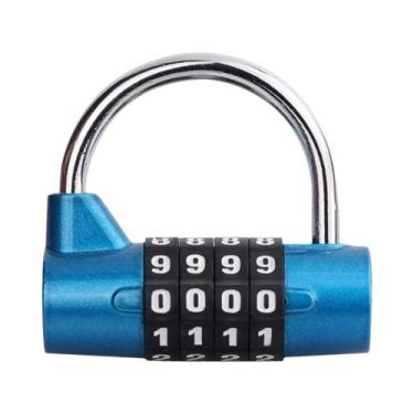 Imagem de Cadeado De Combinação De 4 Dígitos Resistente Para Uso Externo E À Pro