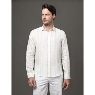 Imagem de Camisa Masculina Linen Listras Calvin Klein-Masculino
