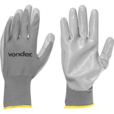 Imagem de Luva de Poliéster com Látex Nitrílico, Tamanho 9, PNV 0109, Vonder 9 C