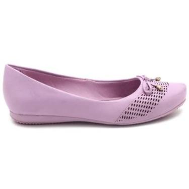 Imagem de Sapatilha Bottero Couro Laço Bico Tubarão Feminino 341001-Feminino