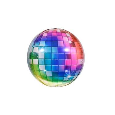 Imagem de Balão Metalizado Globo 4D Colors Festa Aniversario Decoração - Crgfest