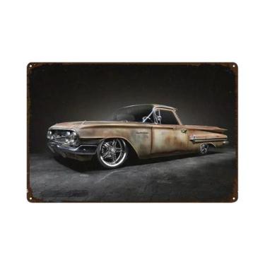 Imagem de Placas De Metal Vintage Decorativas De Parede Com Temática De Ferramen