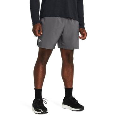 Imagem de Shorts de Corrida Masculino Under Armour Launch 7, Cinza, P