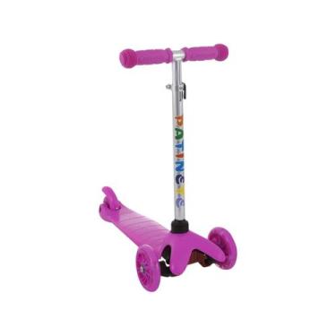 Imagem de Patinete de metal infantil 03 rodas com luzes led até 40kg - CKS