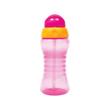 Imagem de Garrafinha com Canudo Buba Fresh Azul 12m+ 300ml - 5819, 300ml, Rosa e