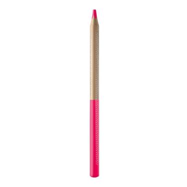 Imagem de Lápis Marca Texto Tris Fluo Rosa com Mina Macia Neon e Corpo Triangular Jumbo 1 Unidade Rosa