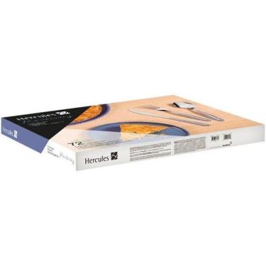 Imagem de Faqueiro Hércules Inox Monterrey - 72 Peças, Prata, 72