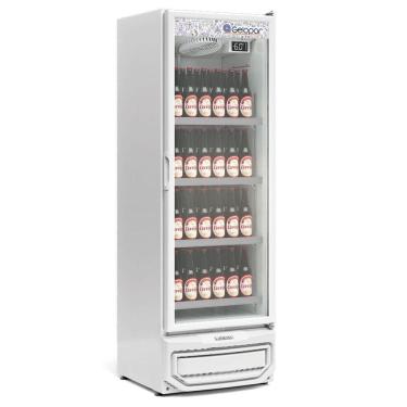 Imagem de Expositor De Bebidas Vertical 1 Porta Gcbc45 Branco 220V Gelopar