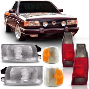 Imagem de Kit Farol Volkswagen Saveiro Parati Quadrada 1991 1992 1993 1994 1995 