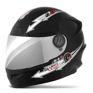 Imagem de Capacete Moto Fechado Pro Tork Liberty Four Kids Infantil Vis. Cromada