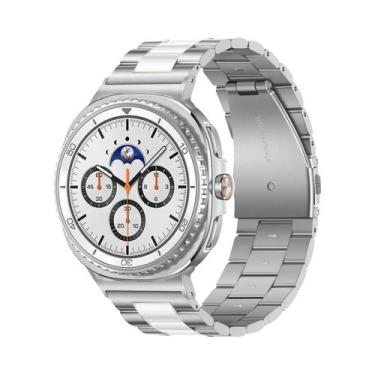 Imagem de Pulseira De Aço Inoxidável De 46mm Para Samsung Galaxy Watch8 Classic,