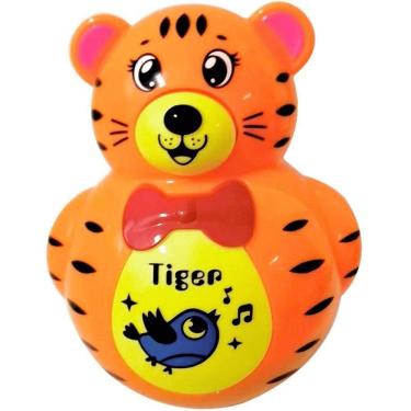 Imagem de Brinquedo Infantil Tigre Teimoso Musical com Som e Luz Interativo DM Toys