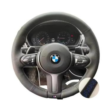 Imagem de Capa De Volante Em Couro Microfibra Para BMW M Sport F06 F10 F15 F16 F