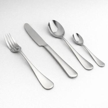 Imagem de Conjunto de Talheres 4 Peças Base em Aço Inox Meio Brilho - Portina Ca