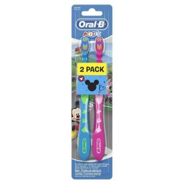 Imagem de Escova Dental Oral-B Kids Mickey Cerdas Macias 2 Unidades - Oral B