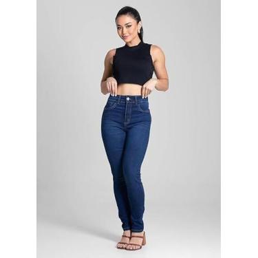 Imagem de Calça Feminina Jeans Push Up Sawary Premium Original Cintura Alta Moda