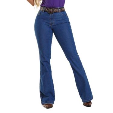 Imagem de Calça Country Feminina Jeans Flare PLUS SIZE Destroyed Médio - Rodeo F