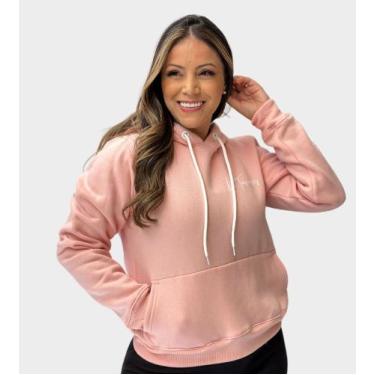 Imagem de Moletom LT Feminino - li Tavares, XG, Rosa chá