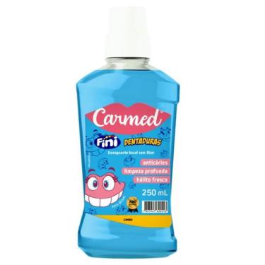 Imagem de Enxaguante Bucal Carmed Dentaduras Flúor 250ml