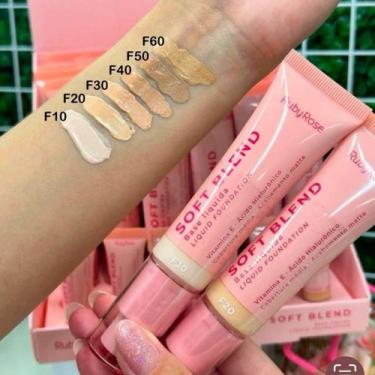 Imagem de Base Líquida Soft Blend Matte Cobertura Média Ruby Rose , F10
