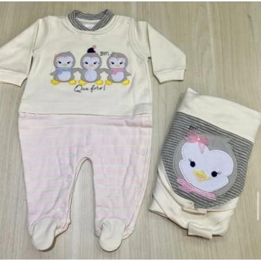 Imagem de manta e macacao saida maternidade infantil - Kriskalo Moda