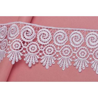 Imagem de Bordado Guipir GP065 Cor 001 Branco 7,0cm Largura 13,7 Metros - ARTEPU