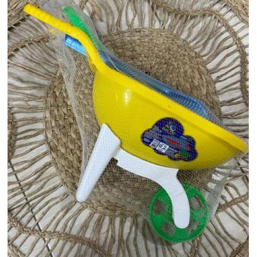 Imagem de Carrinho de mão  brinquedo de praia - Rei do balde, Amarelo