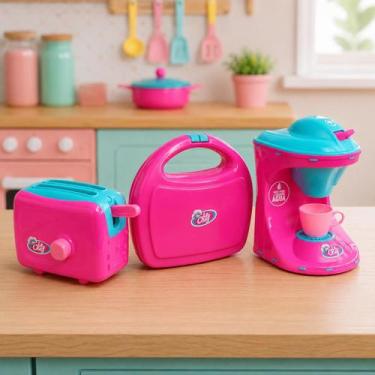 Imagem de Cozinha Le Chef Cafeteira Sanduicheira Torradeira Infantil - Usual Bri