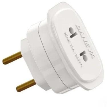 Imagem de Adaptador Universal 2p 10a/250v Branco - Daneva