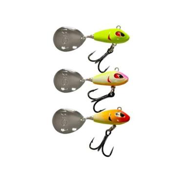 Imagem de Kit Isca Artificial Lori Girino 16g Spinner Para Predadores Tucunaré T