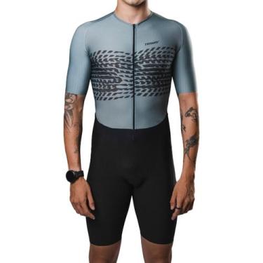 Imagem de Macaquinho Triathlon Triway Sports Concept Trail Masculino -, Verde, G