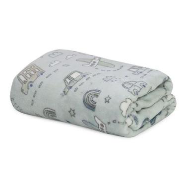 Imagem de Cobertor Baby Infantil Flannel Microfibra Estampado Menino Menina 90x1
