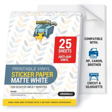 Imagem de Papel Adesivo Buttercrafts Fosco à Prova dÁgua 25 Folhas
