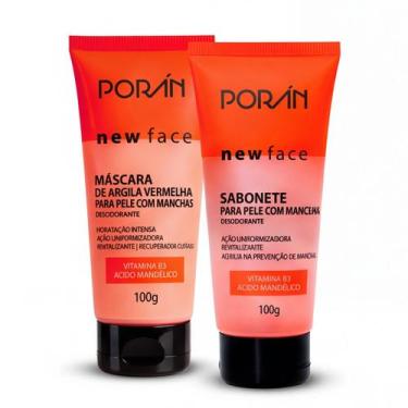 Imagem de Kit Porán New Face Máscara Argila Vermelha e Sabonete para Pele com Ma