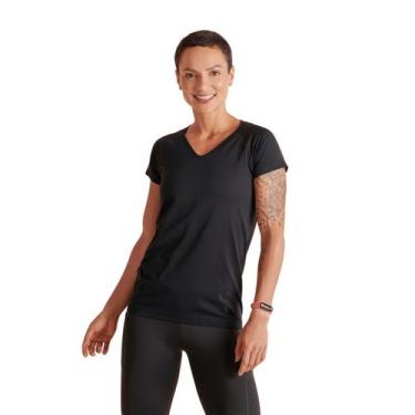 Imagem de Camiseta Manga Curta Feminina Roupa Academia Ginástica Fitness Lupo, X