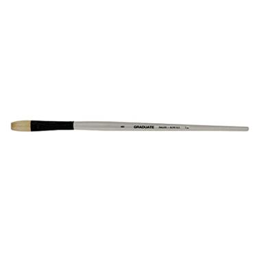 Imagem de Pincel Daler Rowney Graduate Flat Chato N°8 Cerda Natural de Pelo de Porco Cabo Longo