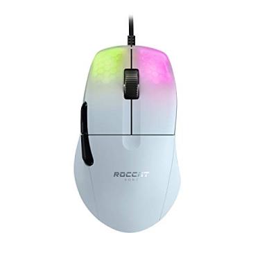 Imagem de ROCCAT KONE Pro Mouse ergonômico leve para jogos de desempenho óptico com iluminação RGB, branco (ROC-11-405-01)