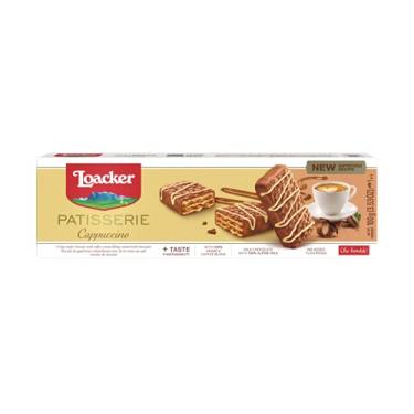 Imagem de Loacker Biscoito Wafer Com Recheio De Creme De Cappuccino Coberto Com Chocolate Ao Leite E Brancogran Pasticceria Pacote 100G