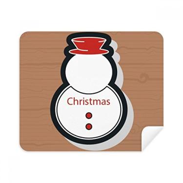 Imagem de Pano de limpeza de tela mas Snowman mas Icon 2 peças de tecido de camurça