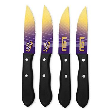 Imagem de Conjunto de facas de bife da Sports Vault NCAA LSU Tigers