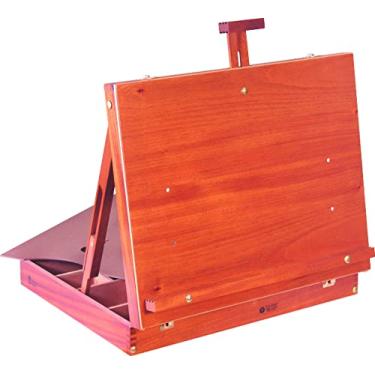 Imagem de Estojo/Cavalete, com Paleta de MDF e Alça para Transporte, Trident, 12507