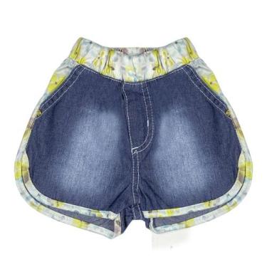 Imagem de Shorts Look Jeans C/ Detalhe Jeans - Unica - G