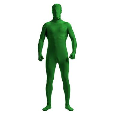 Imagem de VSVO - Terno de Carnaval Unissex Adulto e Crianças - Green Man - Lime Green - X-Large