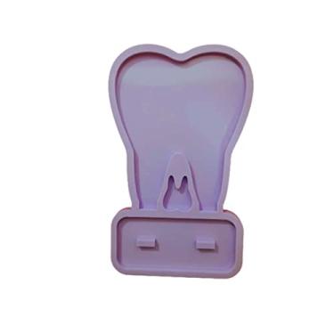 Imagem de Confeitaria dos Moldes, R221 Molde de silicone placa dente pix resina