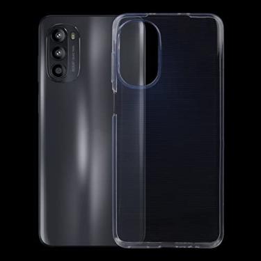 Imagem de YUNCHAO Caixa de telefone Para Motorola Moto G52 0,75mm Ultra-Fi-Filin Transparent TPU Case capa para celular