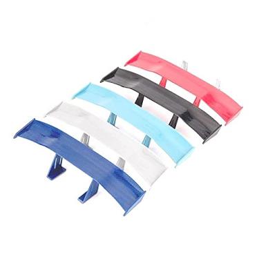 Imagem de 5 peças de cores sortidas universal para carro spoiler asa traseira de carro mini decoração de textura de fibra de carbono automotivo decoração traseira do carro, 16 cm (cores sortidas)
